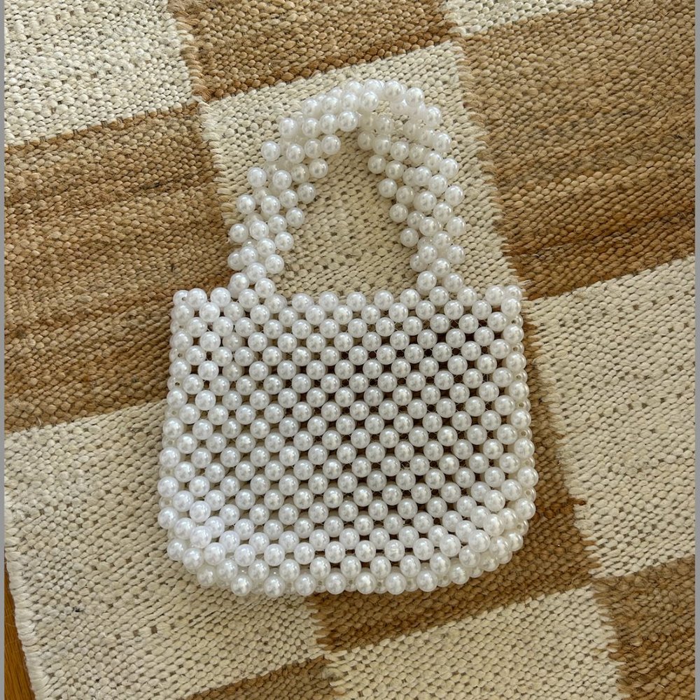 Handmade Bridal Pearl Evening Bag from Etsy